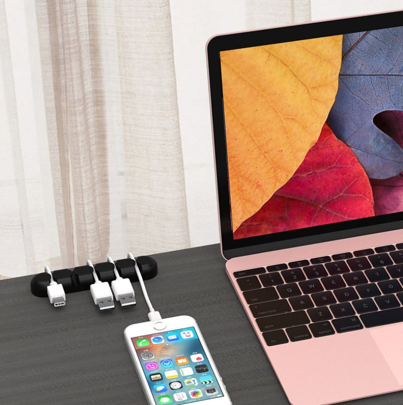 Desktop data cable storage finishing multi-card position management line