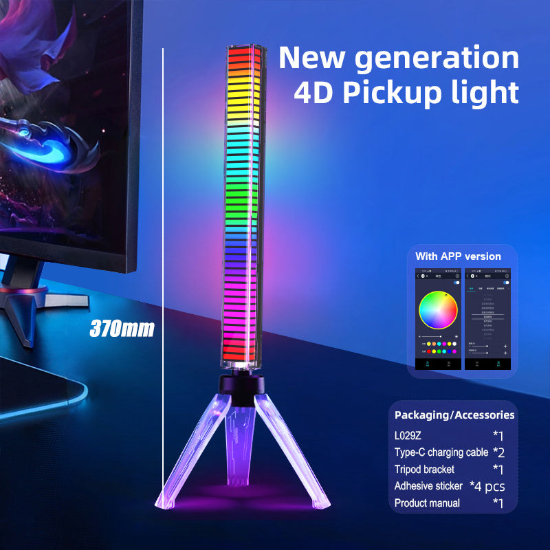 RGB Sound Pickup Lamp LED Atmosphere Lights Music Sync Muticolor light