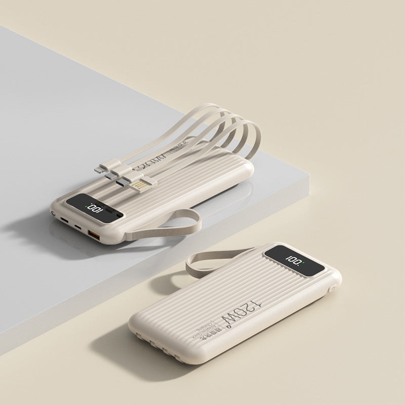 Super Fast Charge 20000 MA Large Capacity Portable Digital Display Power Bank