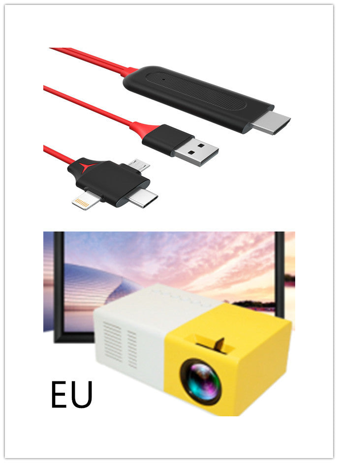 Portable Projector 3D Hd Led Home Theater  Projector