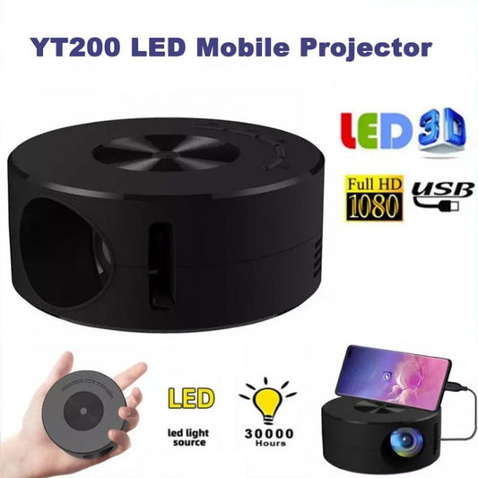 Smart Projector WiFi Portable 1080P Home Theater Video LED Mini Projector