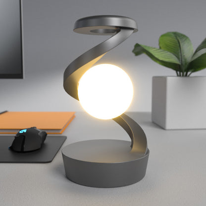 Rotating Moon Desk Lamp With Phone Wireless Charging Sensor Control