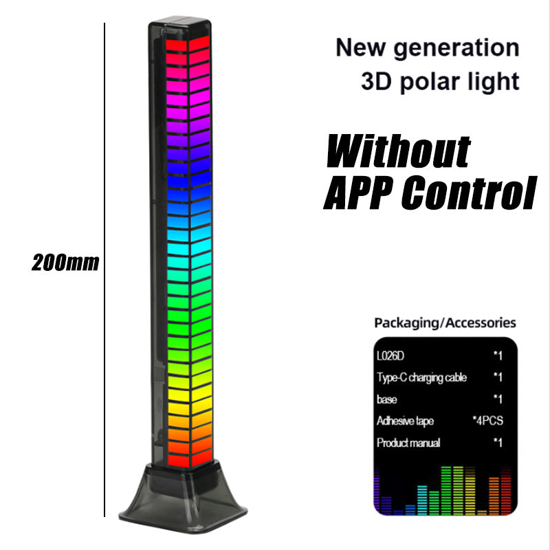 RGB Sound Pickup Lamp LED Atmosphere Lights Music Sync Muticolor light