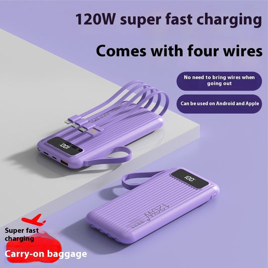 Super Fast Charge 20000 MA Large Capacity Portable Digital Display Power Bank