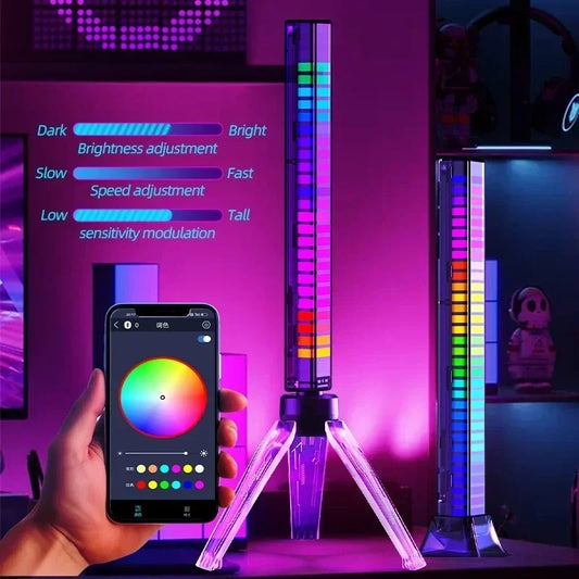 RGB Sound Pickup Lamp LED Atmosphere Lights Music Sync Muticolor light