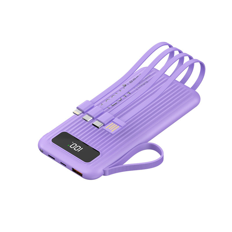 Super Fast Charge 20000 MA Large Capacity Portable Digital Display Power Bank