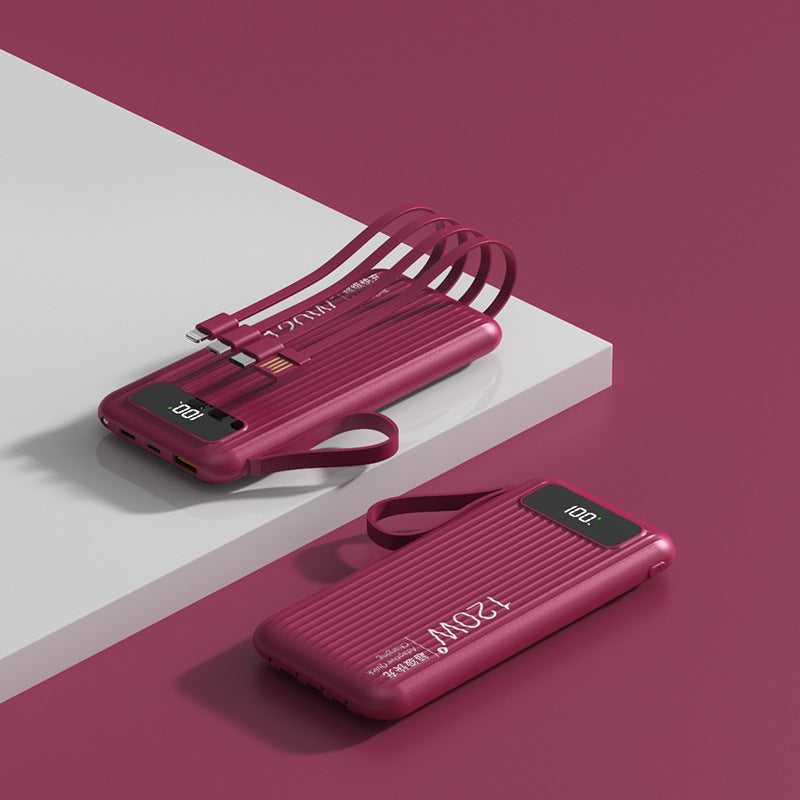 Super Fast Charge 20000 MA Large Capacity Portable Digital Display Power Bank
