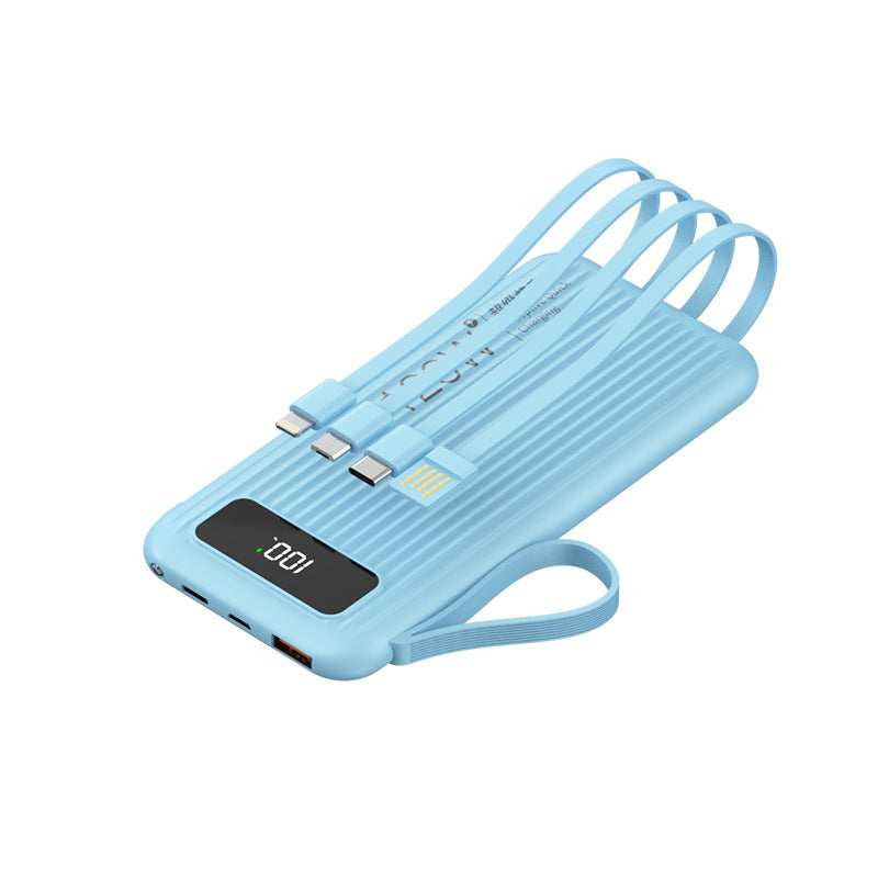 Super Fast Charge 20000 MA Large Capacity Portable Digital Display Power Bank