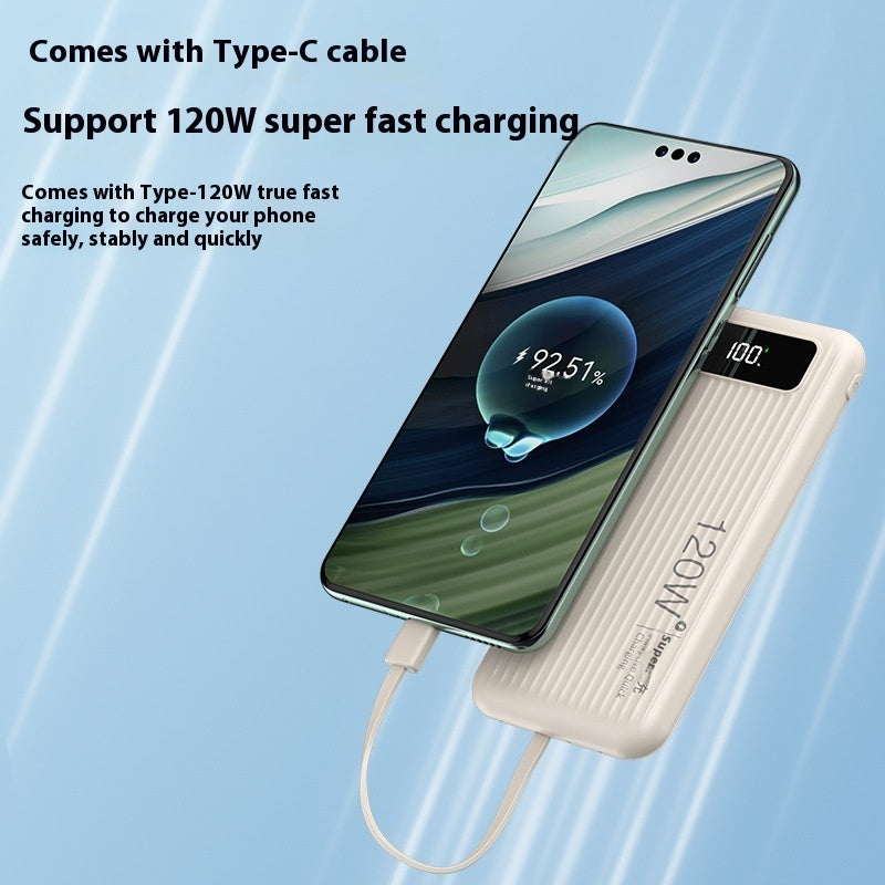 Super Fast Charge 20000 MA Large Capacity Portable Digital Display Power Bank