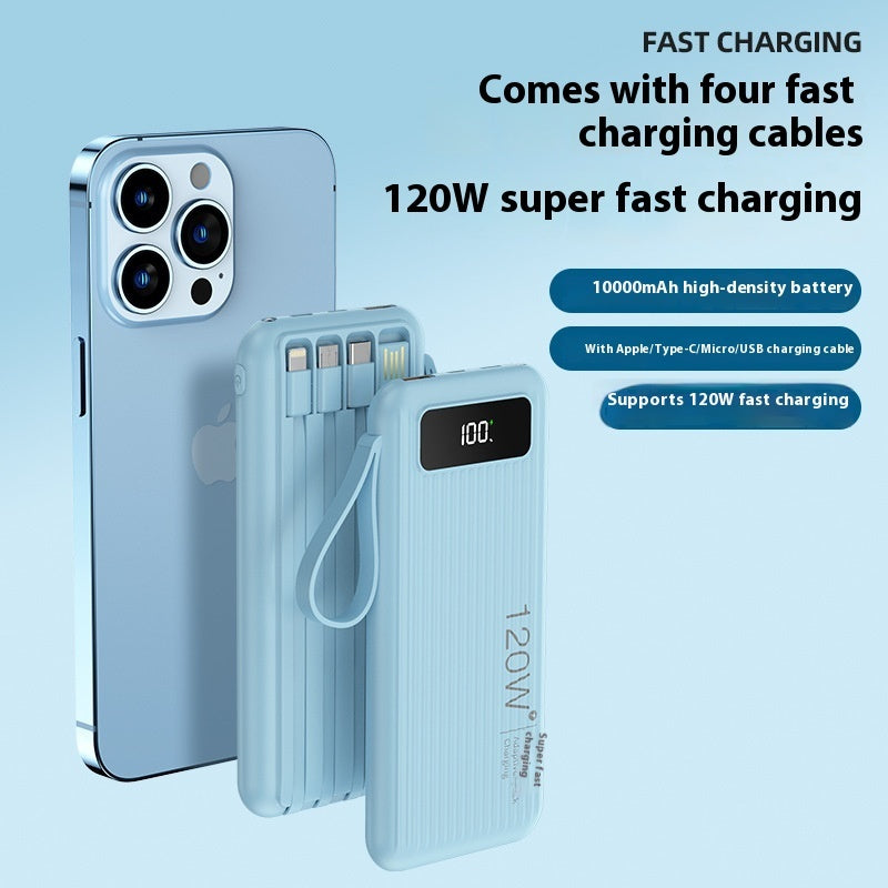 Super Fast Charge 20000 MA Large Capacity Portable Digital Display Power Bank