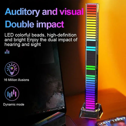 RGB Sound Pickup Lamp LED Atmosphere Lights Music Sync Muticolor light